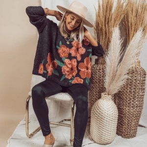 Shop Stevie Malia Floral Sweater